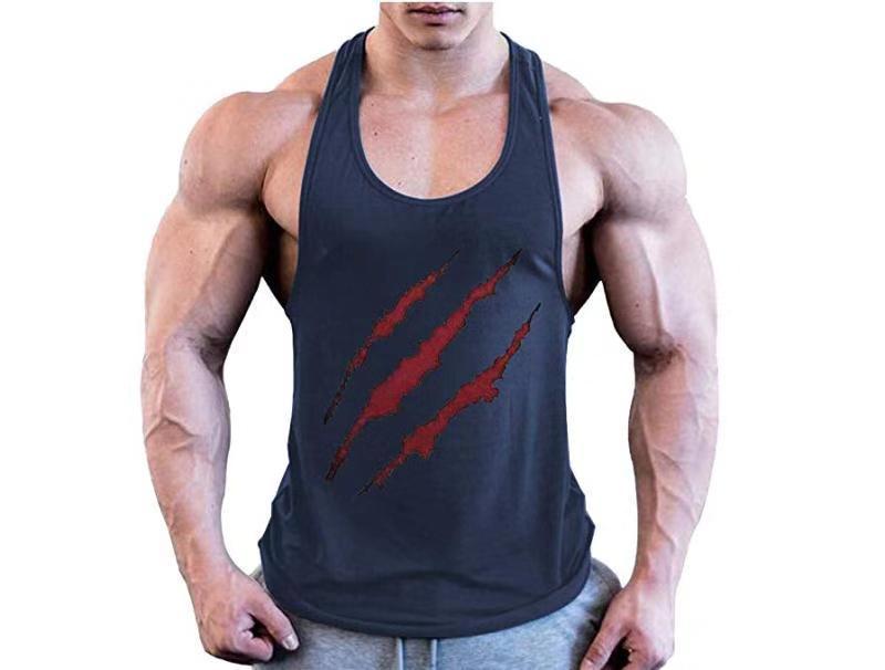 Paw Print Men's Loose Sports Tank Top