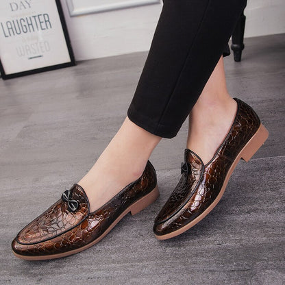 Tassel Men's Fashion Hong Kong Style Small Leather Shoes