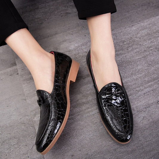 Tassel Men's Fashion Hong Kong Style Small Leather Shoes