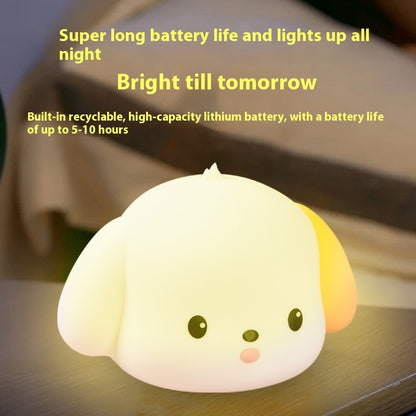 Silicone Atmosphere Small Night Lamp Bedroom Decoration Induction Night Light