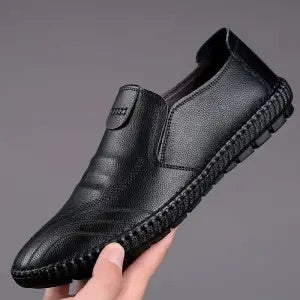 New Casual Leather Shoes Men'S All-Match Men'S Shoes Autumn Deodorant Breathable Soft Leather Soft Sole