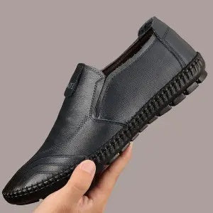 New Casual Leather Shoes Men'S All-Match Men'S Shoes Autumn Deodorant Breathable Soft Leather Soft Sole