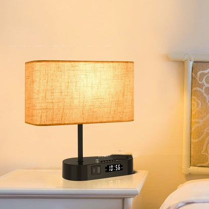 Multifunctional Bluetooth Playing Alarm Clock Fabric Table Lamp