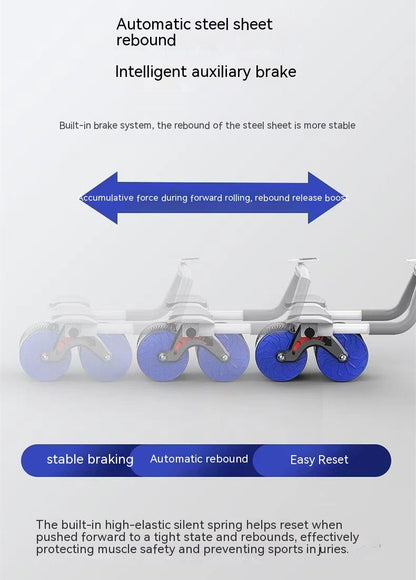 Abdominal Wheel Automatic Rebound Belly Contracting And Abdominal Rolling Exercise