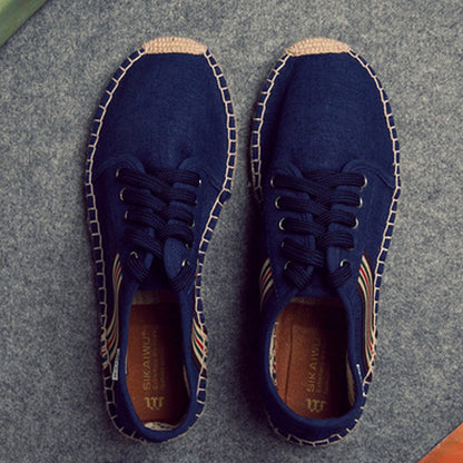 Men's Lace-up Canvas Fisherman Shoes