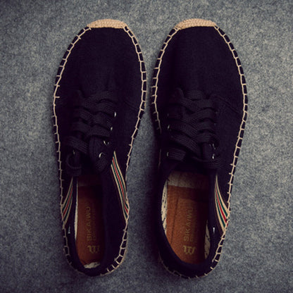 Men's Lace-up Canvas Fisherman Shoes