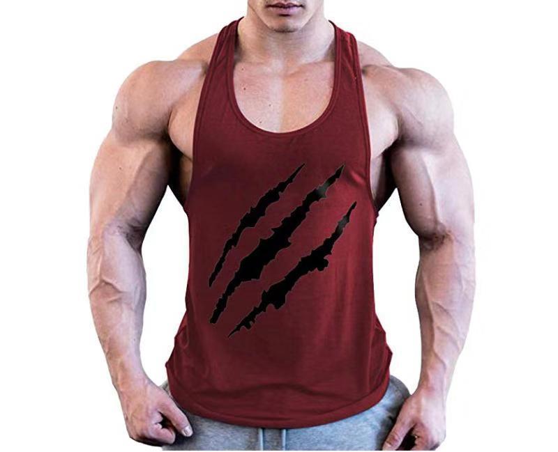 Paw Print Men's Loose Sports Tank Top