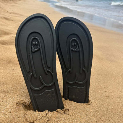 Men's Thick-soled Flip-flops Non-slip Fashion Beach Shoes