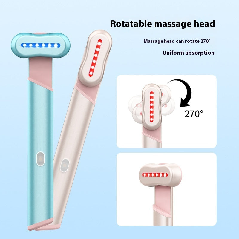 4 Colors Eye Massage Red Blue Light Massage Eye Beautification Instrument Therapeutic Warmth Face Massage