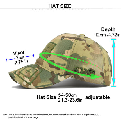 Camouflage Cap Unisex Adjustable Baseball Cap Men Women Outdoor Sun Hat