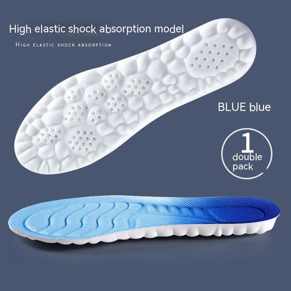 4D Cloud Technology Pu Massage Instep Insole High Elastic Shock Absorption