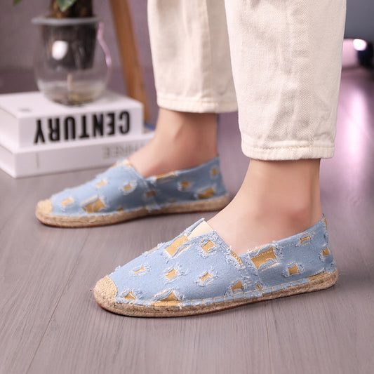 Women's Fashion Personality Slip-on Canvas Loafers