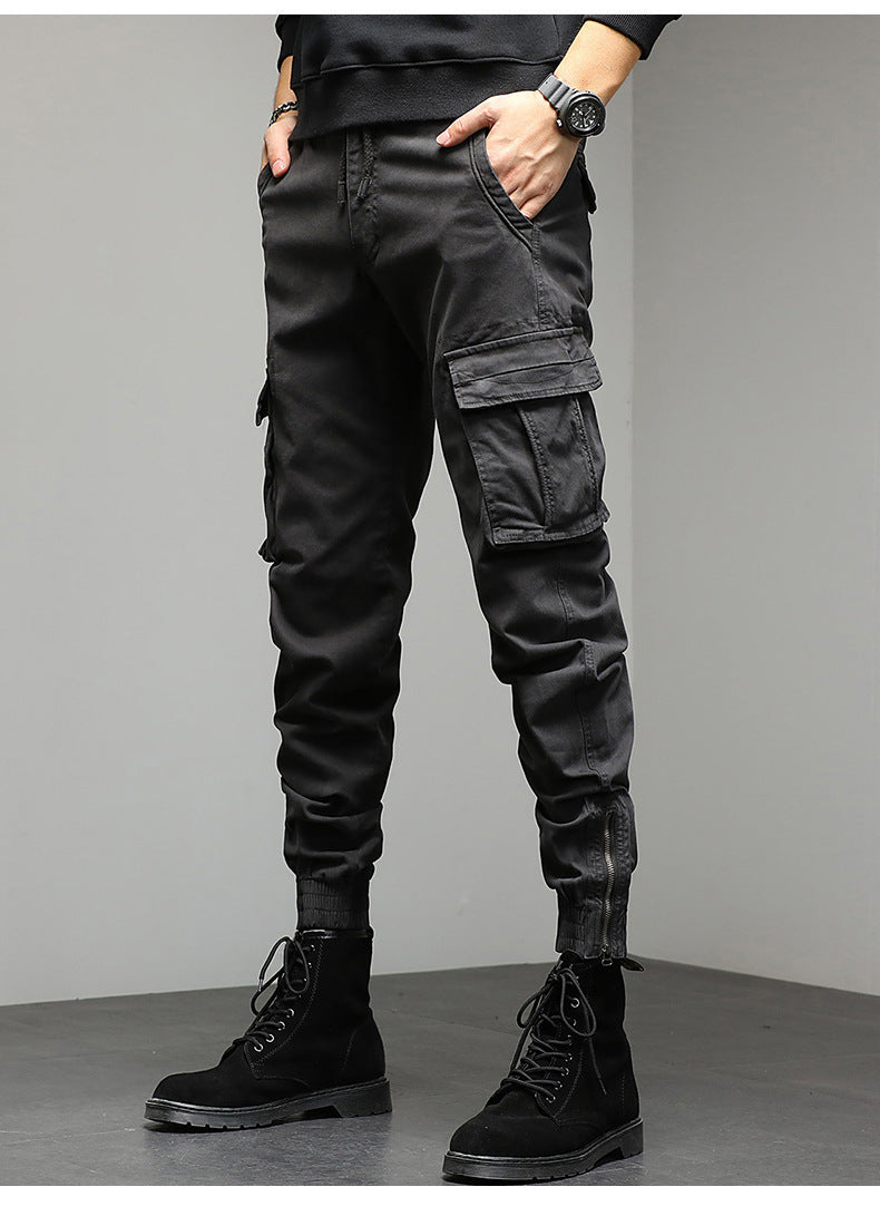 Loose Cargo Pants Men's Corset Casual Long Pants Outdoor Military Style Sports Pants