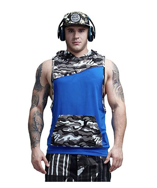 Casual Camouflage Color Matching Vest Men's Slim Breathable Vest Sleeveless Vest