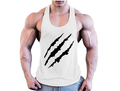 Paw Print Men's Loose Sports Tank Top