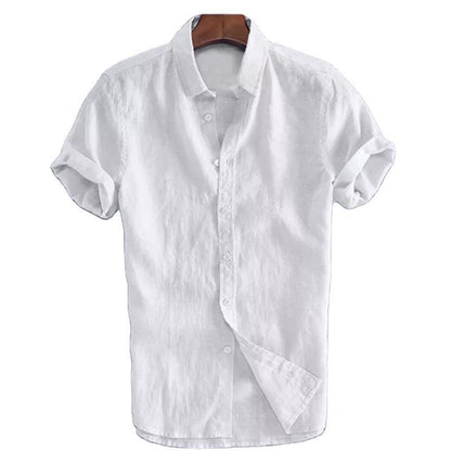 Summer Men's Solid Color Short Sleeve Casual